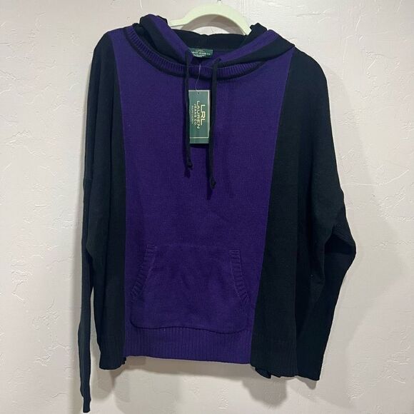 Ralph Lauren Kangaroo Pouch Drawstring Hood Sweater New $110 - Picture 1 of 9